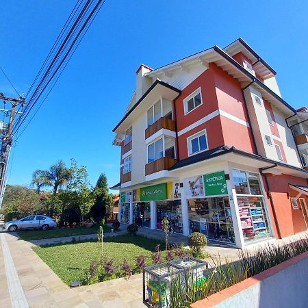 Gramado - Apartamento Aconchegante Com Lareira E Churrasqueira المظهر الخارجي الصورة