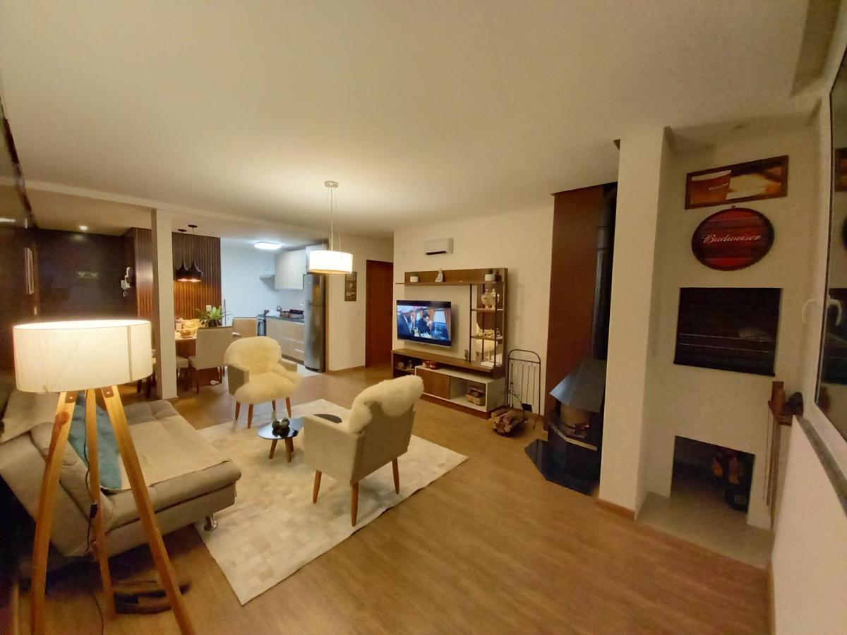 Gramado - Apartamento Aconchegante Com Lareira E Churrasqueira المظهر الخارجي الصورة